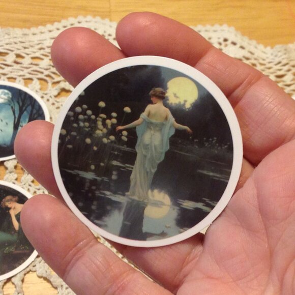 Stickers, Goddess, Moon and Stars theme, 12 cellphone stickers - Picture 6 of 6